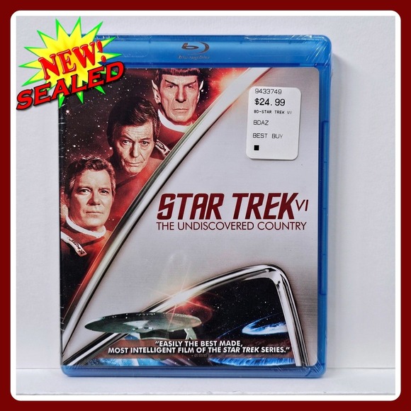 Paramount Other - Star Trek VI‎ The Undiscovered Country Blu-ray Movie New Sealed Special Edition
